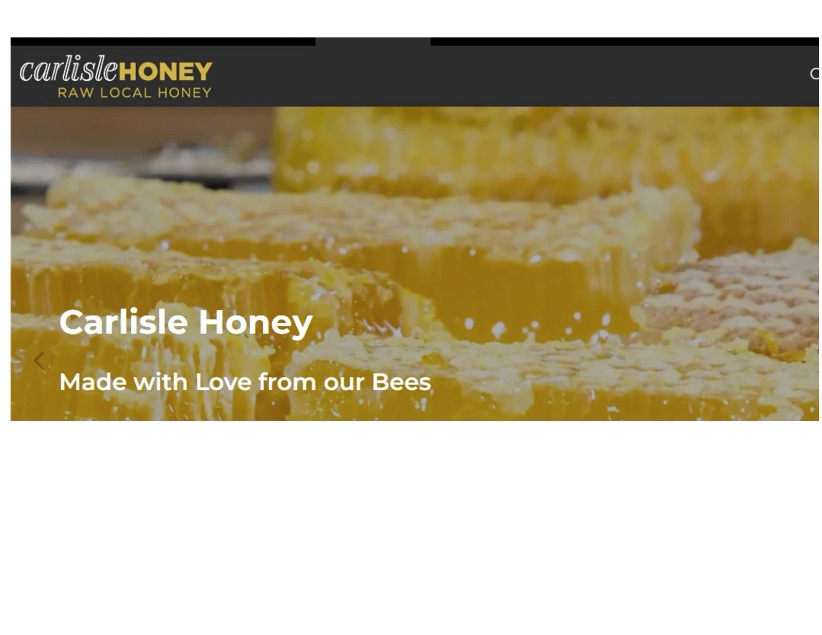 Carlisle Honey Made with Love from our Bees