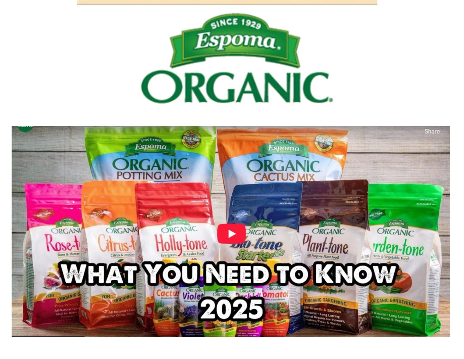 Espoma Organic Products